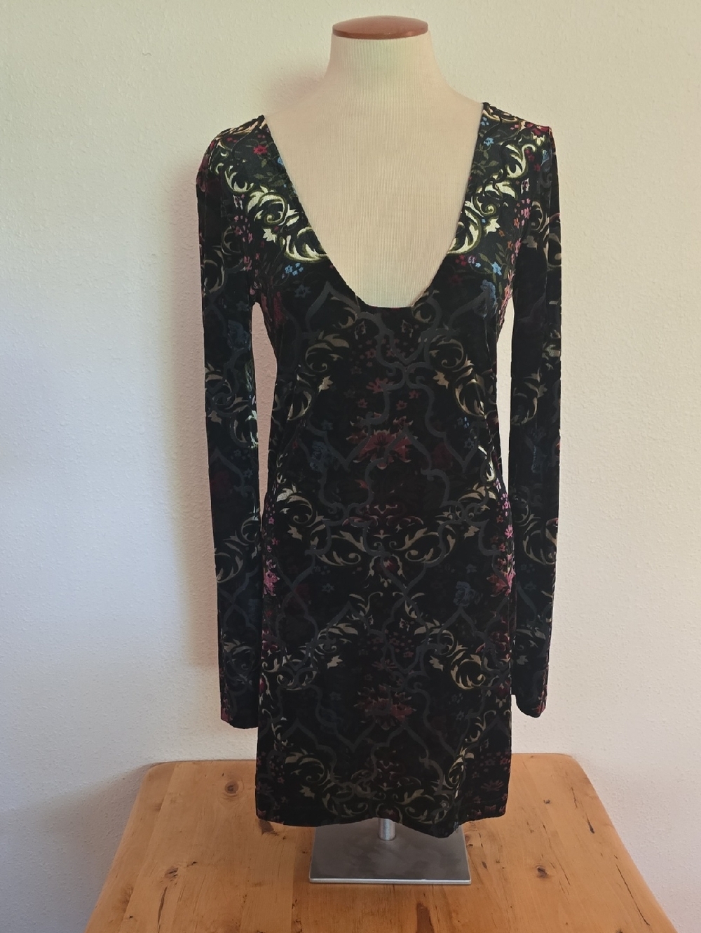 Free People Velvet Floral Dress